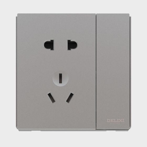 Stylish Gray Outlet 3D model for Modern Interiors