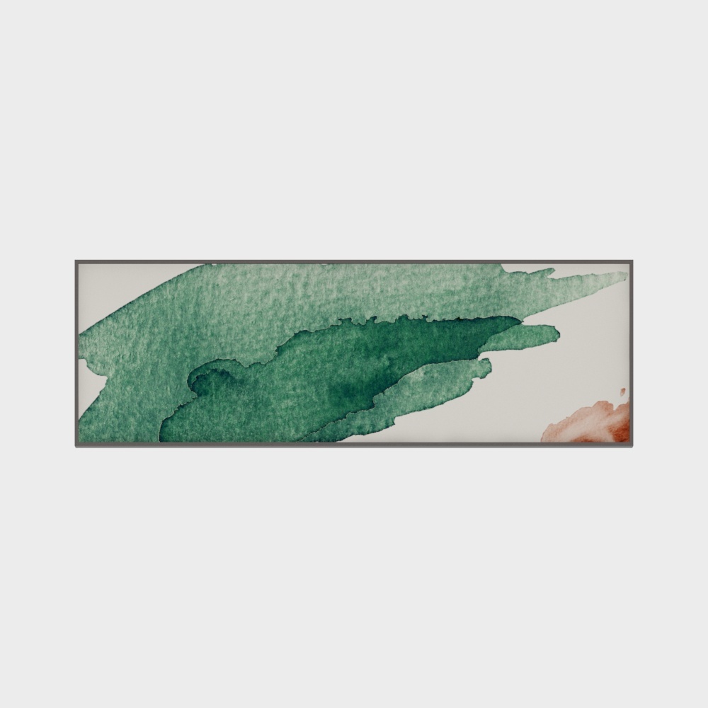 Abstract Watercolor Frame 3D model