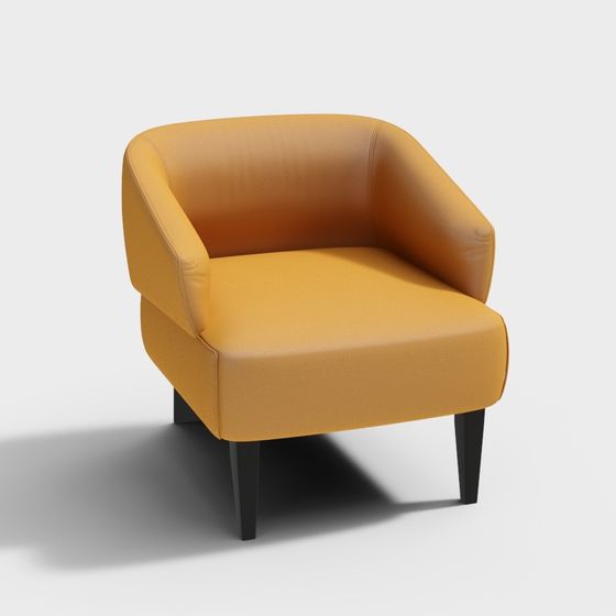 Cozy Corner Chair 3D model for Modern Spaces