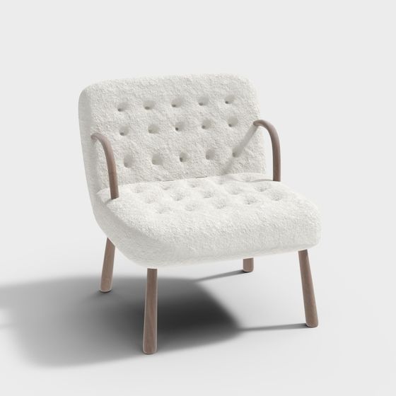 Cloud Sofa Low-Poly 3D model