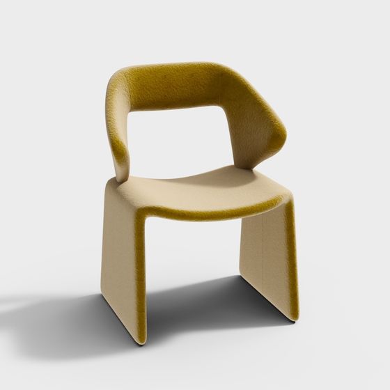 Unique Low-Polygon Chair 3D Model