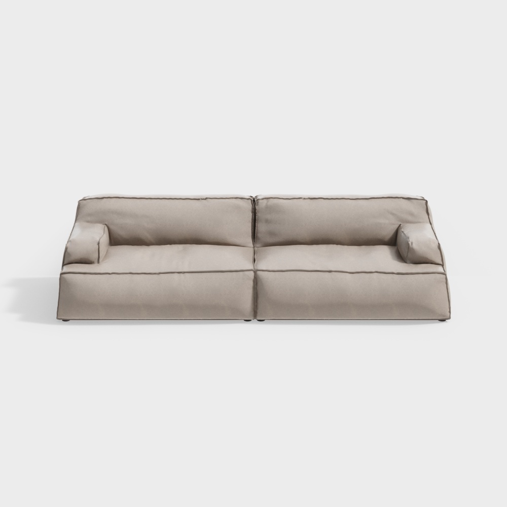 2,8m Leder-Mittelsitz-Sofa - BSNS210 - Sizilien