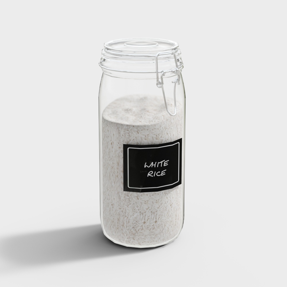 Minimalist Rice Container 3D model
