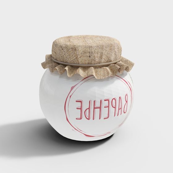 Charming Vintage Honey Jar 3D model
