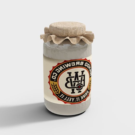 Vintage Beer Bottle 3D Model