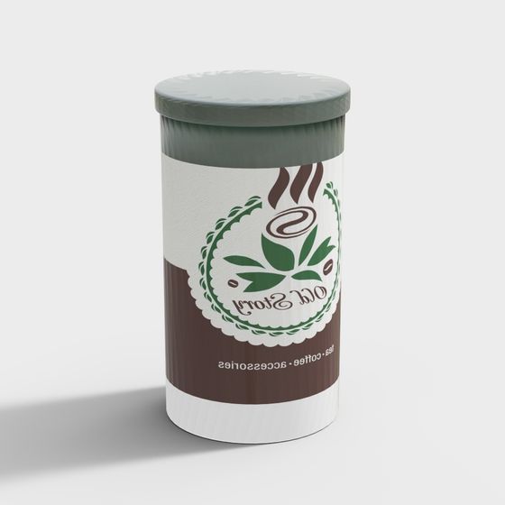 Stylish Coffee Jar 3D model for Creative Projects