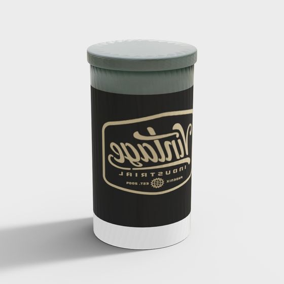 Vintage Industrial Coffee Cup 3D model
