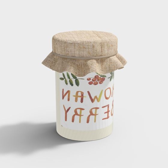 Brown Seasoning Bottle 3D Model for Kitchen Use