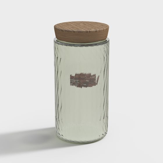 Unique Low-Poly Glass Jar 3D model