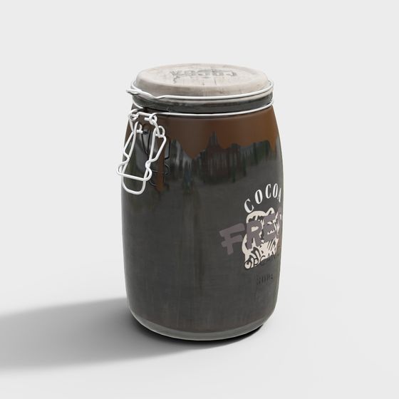 Organic Cocoa Jar 3D model for Creative Use
