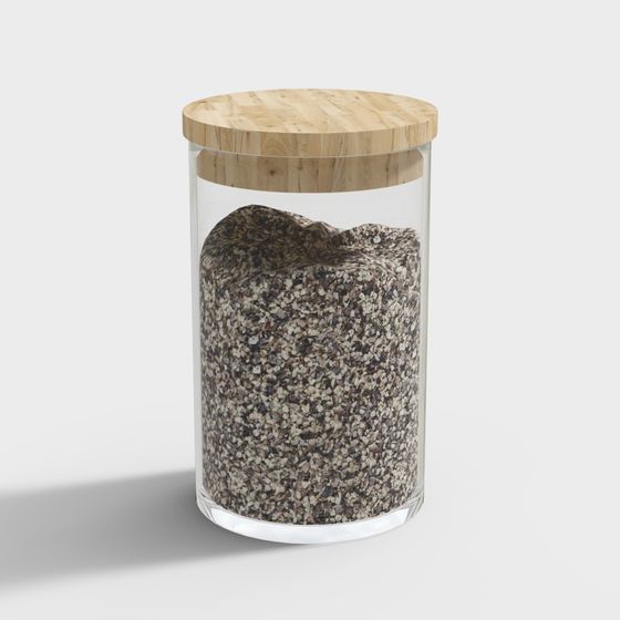 Glass Storage Jar 3D model