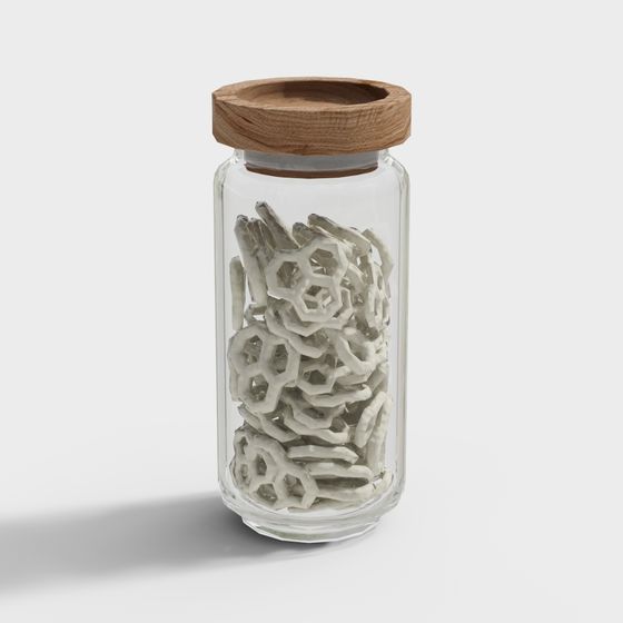 Stylish Honeycomb Bottle 3D Model