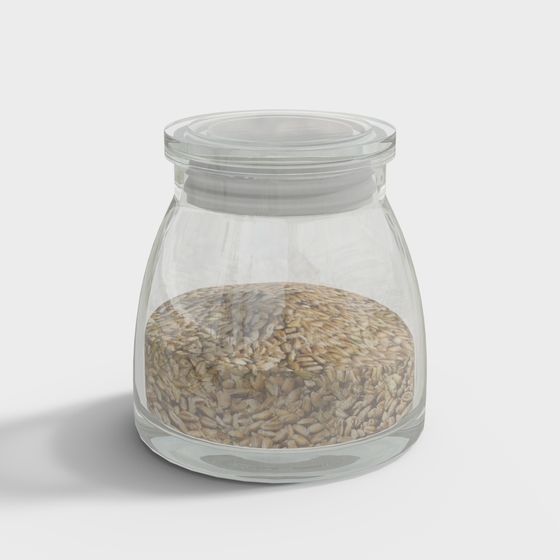 Tarro de almacenamiento de botella de condimento de vidrio