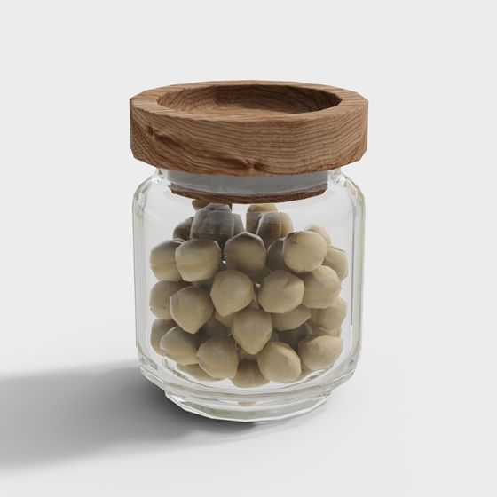 Brown Seasoning Bottle 3D Model for Kitchen Use