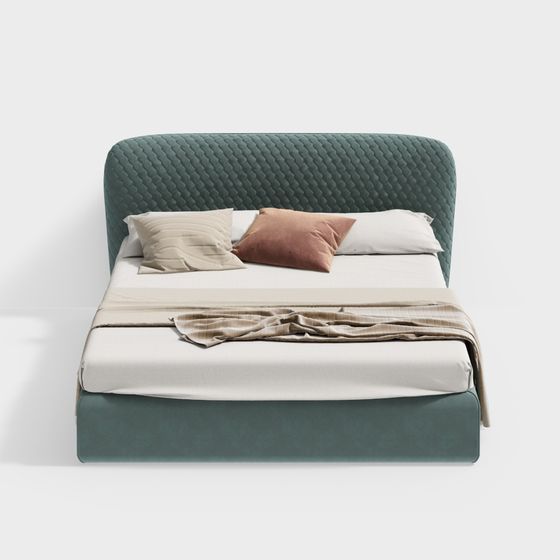 Cozy Retreat Bed 3D model