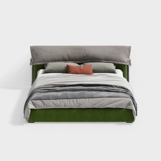 1.8公尺絨布雙人床 - BSNC030 - 西西里