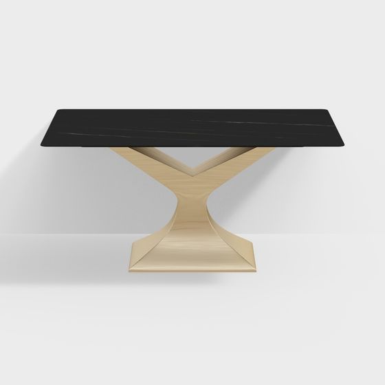 Elegant Minimalist Dining Table 3D model for Creative Projects