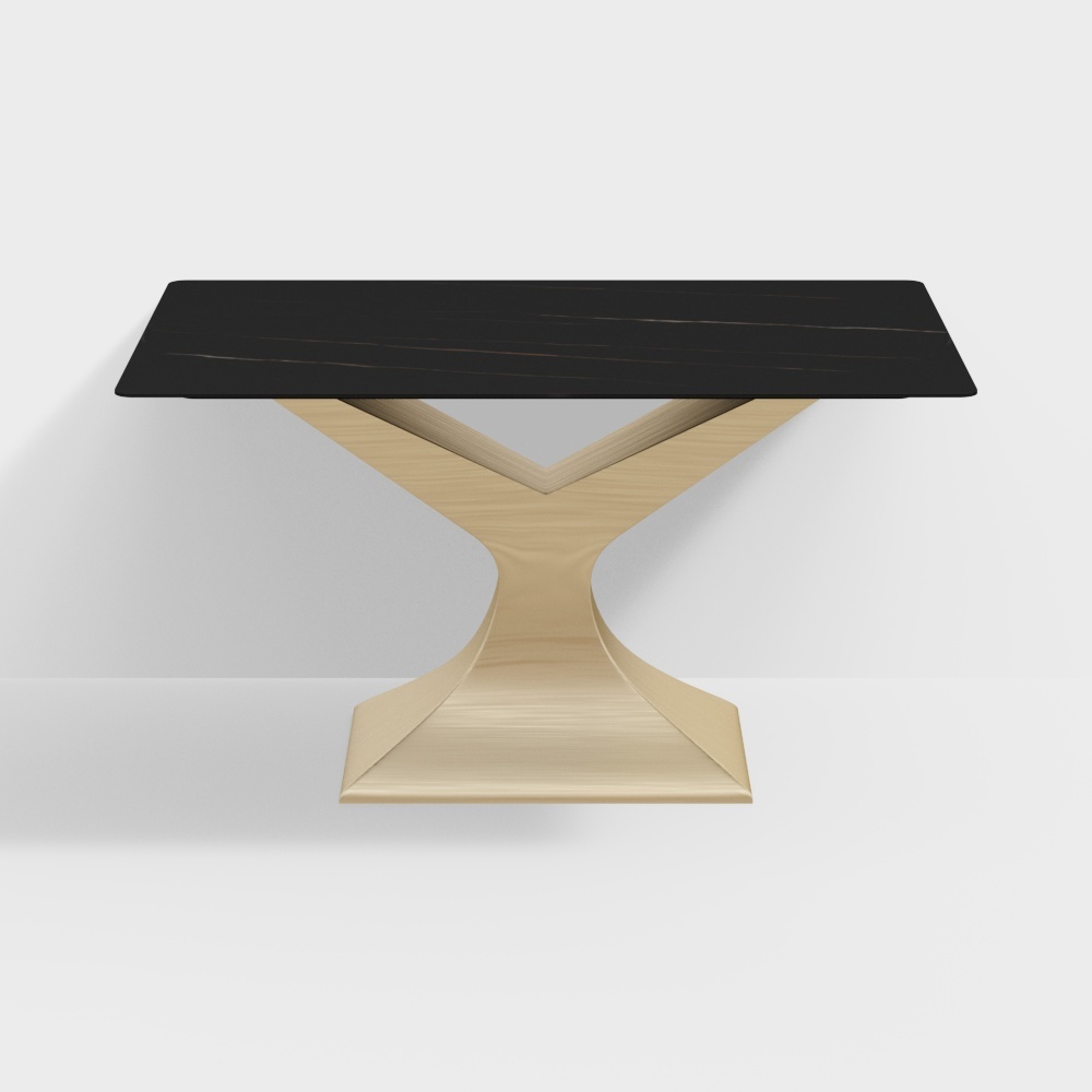 1.4m slate metal dining table - BSF215163 - Sicily