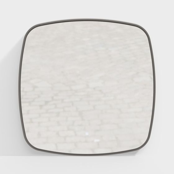 Elegant Square Mirror 3D model for Contemporary Spaces