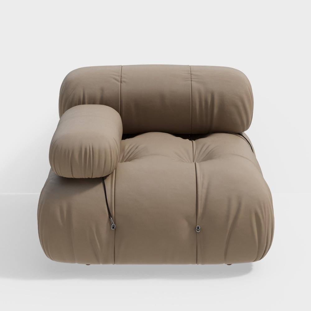 Modulo in pelle con schienale e bracciolo - BSNS960 - Sicilia