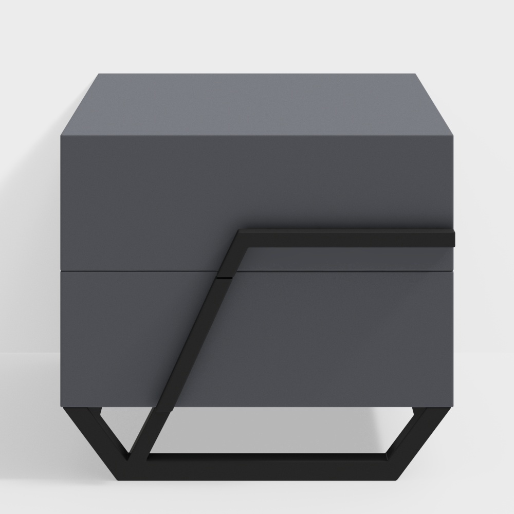 YoujiaMiao ポストモダン イタリアのミニマリスト ライト ラグジュアリー レザー テクニカルクロス ベッドサイドテーブル 142669206