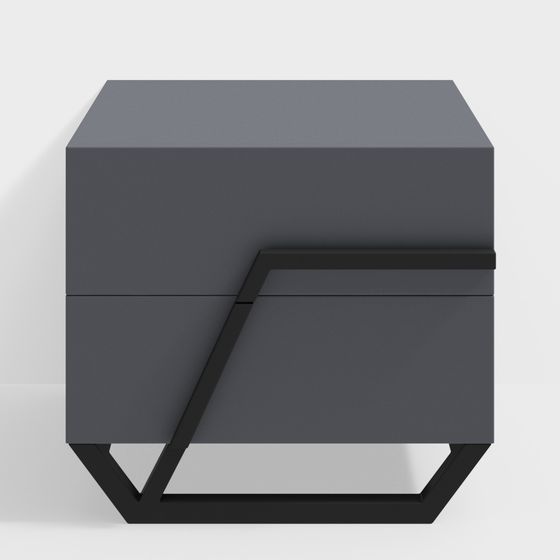 YoujiaMiao ポストモダン イタリアのミニマリスト ライト ラグジュアリー レザー テクニカルクロス ベッドサイドテーブル 142669206