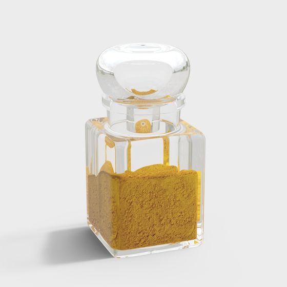 Chic Spice Bottle 3D Model for Contemporary Spaces
