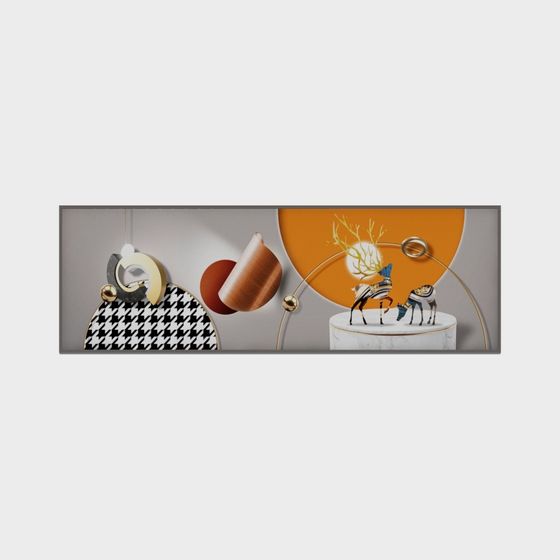 Peinture décorative nordique moderne et simple