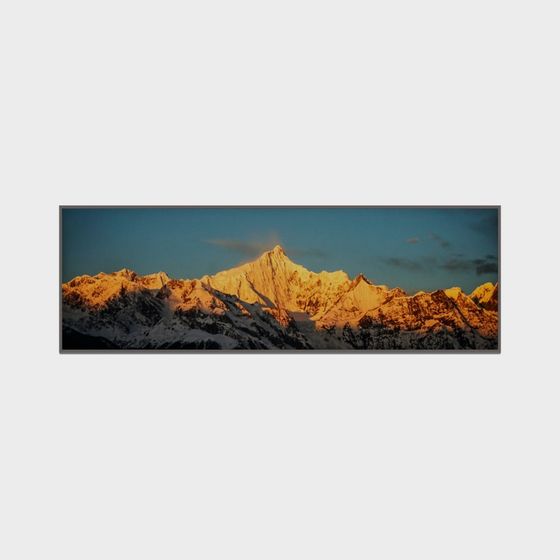 Morning Light Snow Mountain 3D Model for Creative Projects