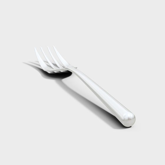 Stylish 3D Fork Model for Creative Projects