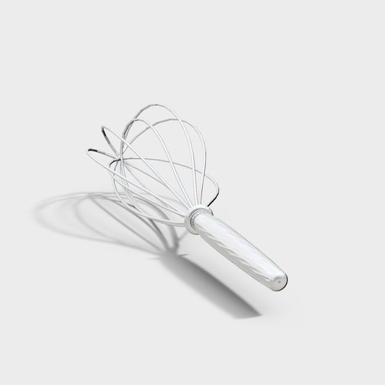 Elegant Low-Poly Whisk 3D model for Modern Kitchens