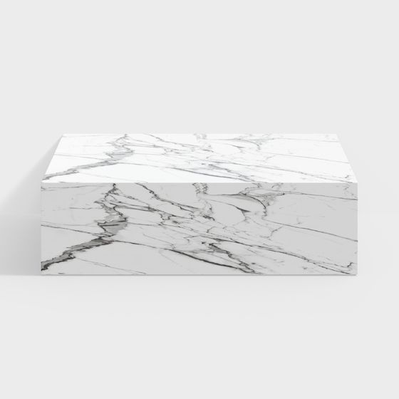 Elegant Marble Block 3D model for Creative Designs