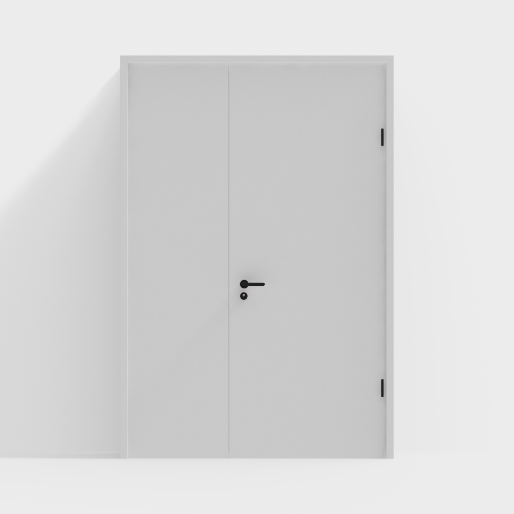 Flat double door