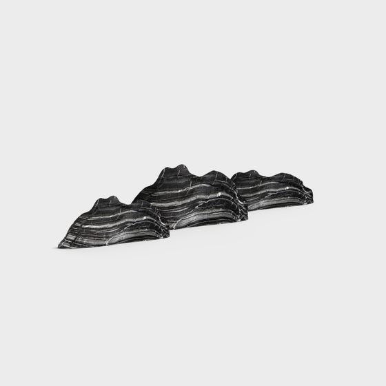 Obsidian Mountains 3D model