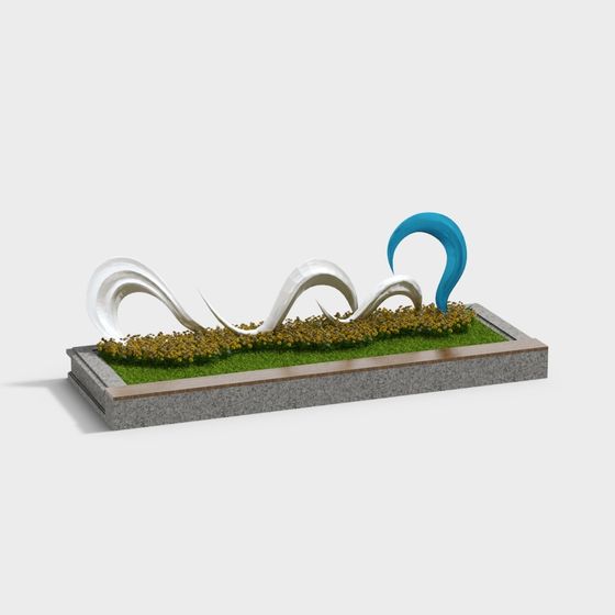 Wave Dance 3D Model - Nature Meets Art