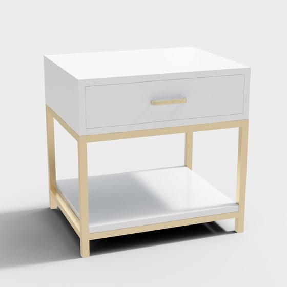 Modern Small Table 3D model for Creative Spaces