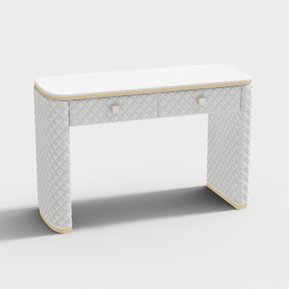 Marble leather metal dressing table-HC-H03#-