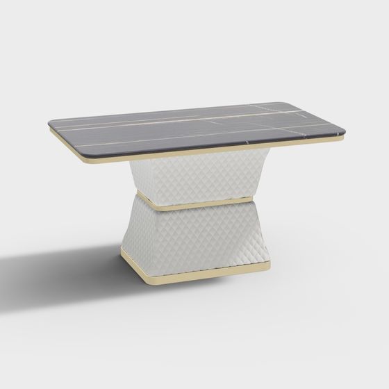 Elegant Low-Poly Side Table 3D model
