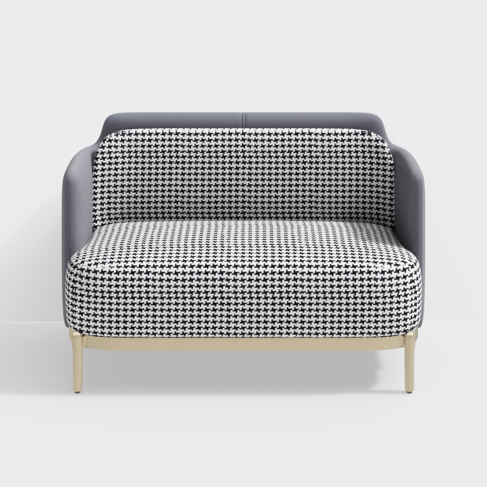 Elegant Low-Poly Sofa 3D Model for Modern Interiors