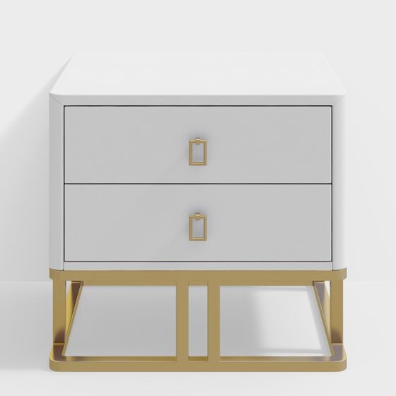 Urban Elegance Nightstand 3D model for Modern Interiors