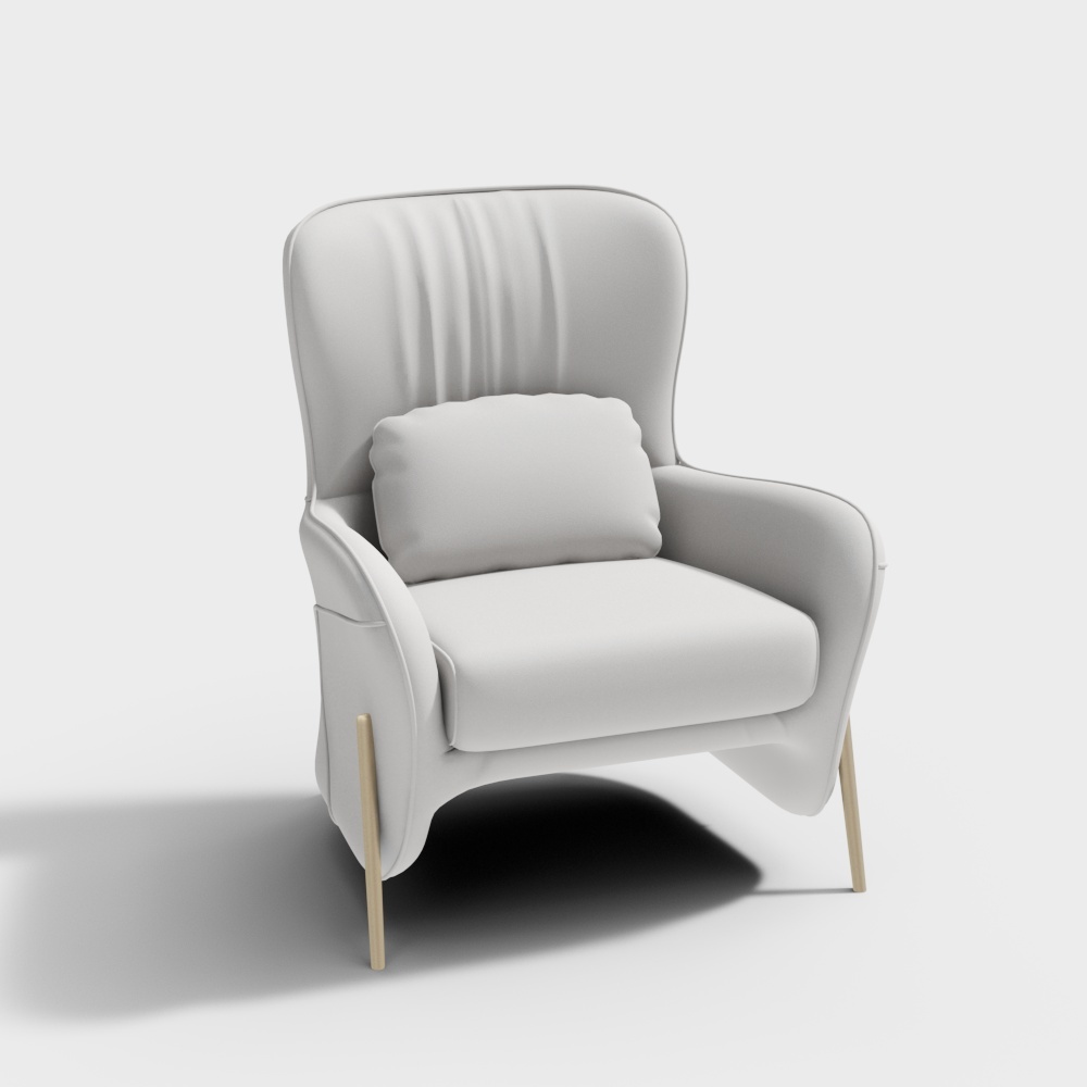 Leather leisure chair-18137