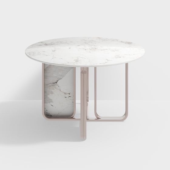 Stylish Low-Poly Round Table 3D model for Diverse Projects