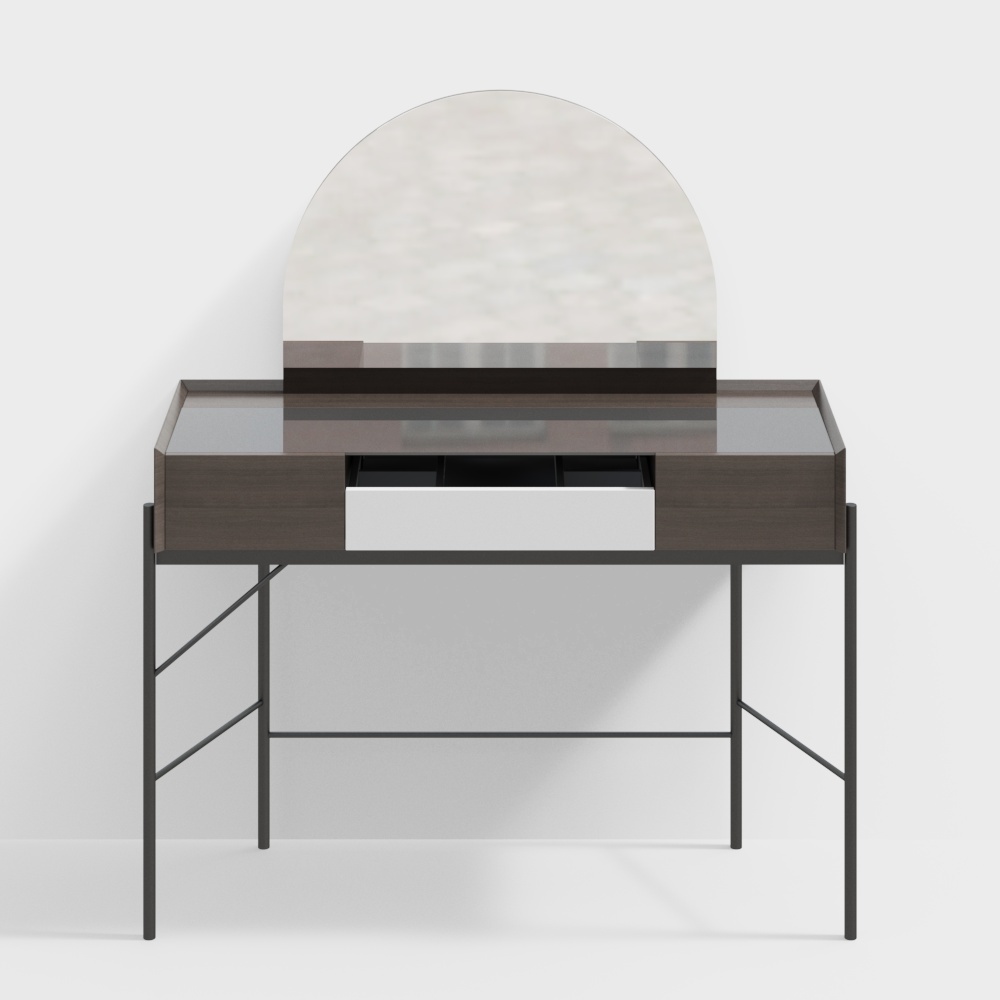 1.1m metal wood grain glass dresser-BSJZ203-Sicily