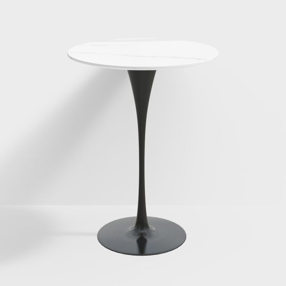 Modern Minimalist Round Table 3D model