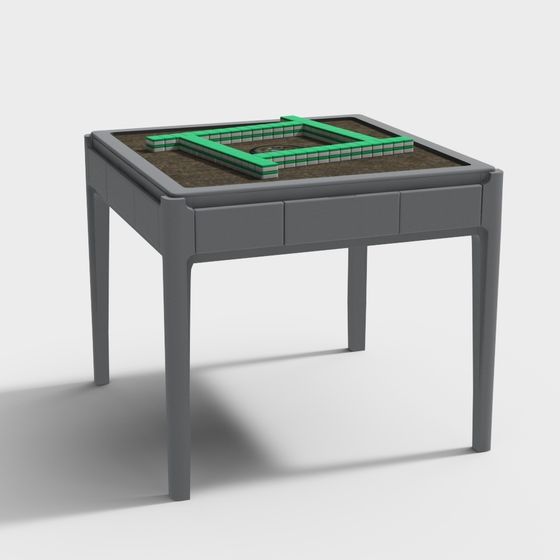Elegant Minimalist Mahjong Table 3D model