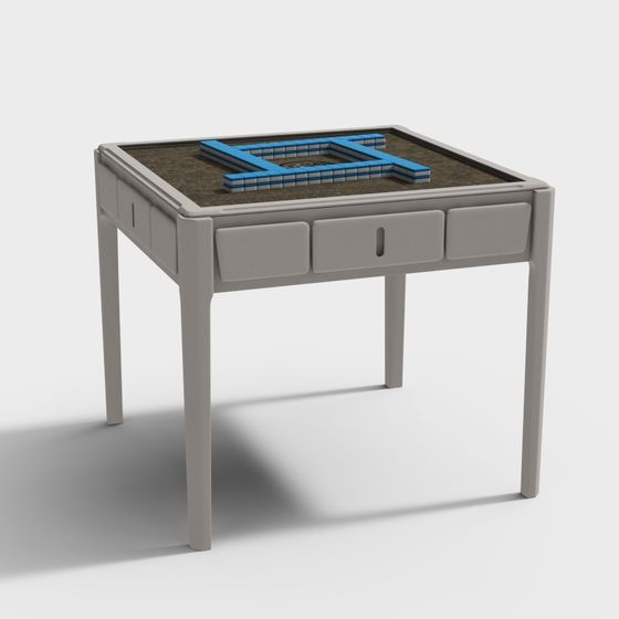 Elegant Minimalist Mahjong Table 3D model