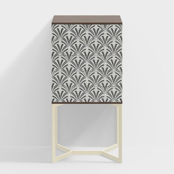 Stunning Art Deco Dresser 3D model