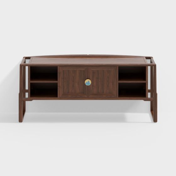 Elegant 3D Model TV Cabinet Design