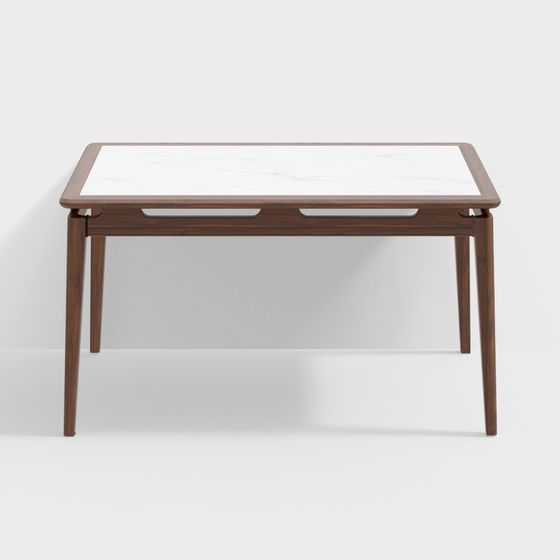 Elegant Marble Dining Table 3D model