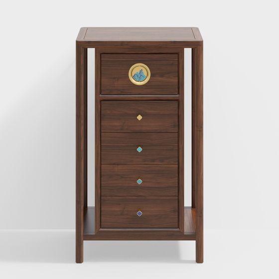 Vintage Elegance Chest 3D model for Modern Interiors